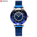 CURREN 9066 Luxury Quartz Watch Fashion Design Charming Rhinestone Watches Women Stainless Steel Band Clock Female reloj mujer